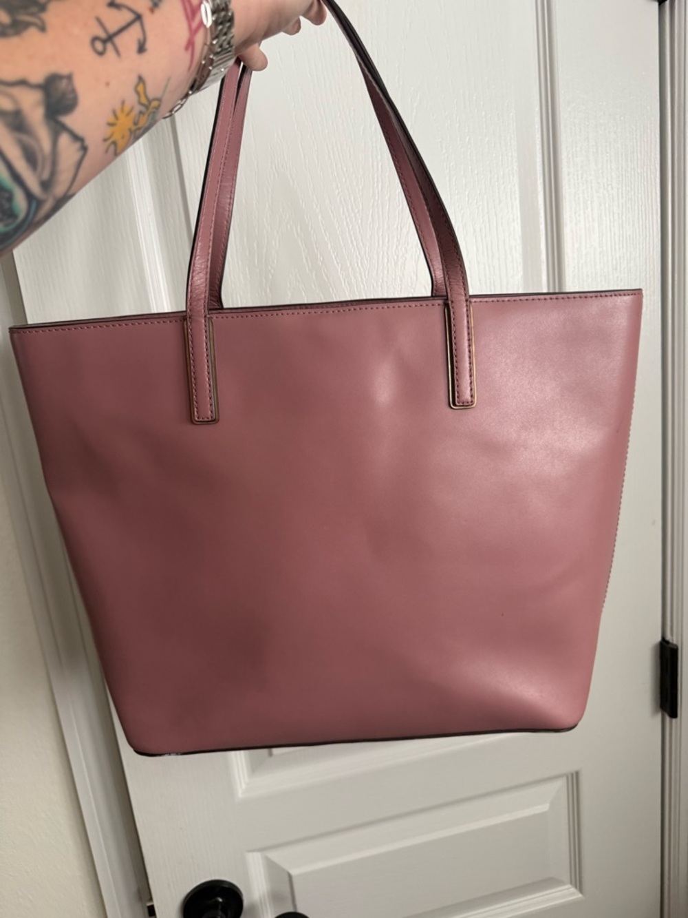 kate spade Pink Leather Butterfly Tote - Picture 5 of 9